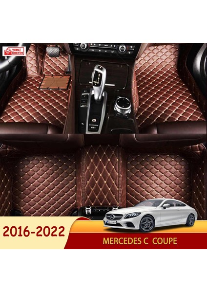 Mercedes C 2016-2022 coupe Uyumlu 5d Havuzlu Suni Deri OTO PASPAS