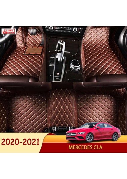 Mercedes CLA 2020-2021 Uyumlu 5d Havuzlu Suni Deri OTO PASPAS