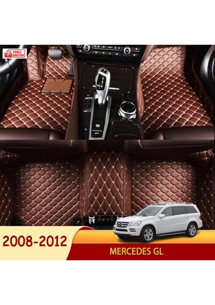 Mercedes GL 2008-2012 Uyumlu 5d Havuzlu Suni Deri OTO PASPAS