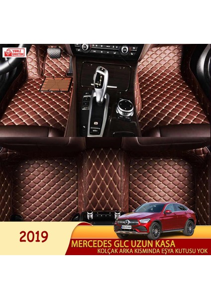 Mercedes GLC uzun kasa 2019 Uyumlu 5d Havuzlu Suni Deri OTO PASPAS