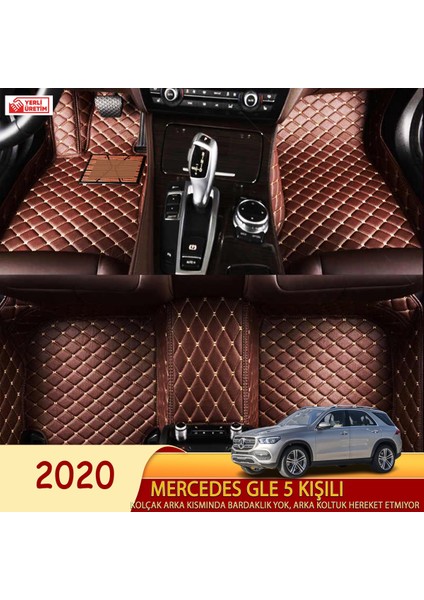 Mercedes GLE 2020 5 kişili Uyumlu 5d Havuzlu Suni Deri OTO PASPAS