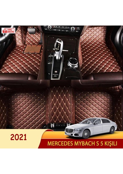 Mercedes Mybach S 2021 5 kişili Uyumlu 5d Havuzlu Suni Deri OTO PASPAS