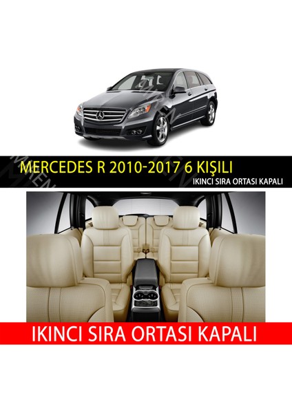 Mercedes R 2010-2017 6 kişili Uyumlu 5d Havuzlu Suni Deri OTO PASPAS