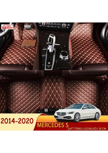 Mercedes S 2014-2020 Uyumlu 5d Havuzlu Suni Deri OTO PASPAS