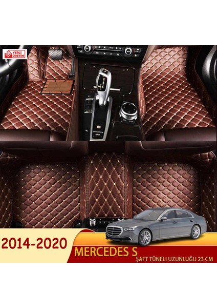 Mercedes S 2014-2020 Uyumlu 5d Havuzlu Suni Deri OTO PASPAS