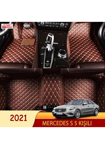 Mercedes S 2021 5 kişili Uyumlu 5d Havuzlu Suni Deri OTO PASPAS