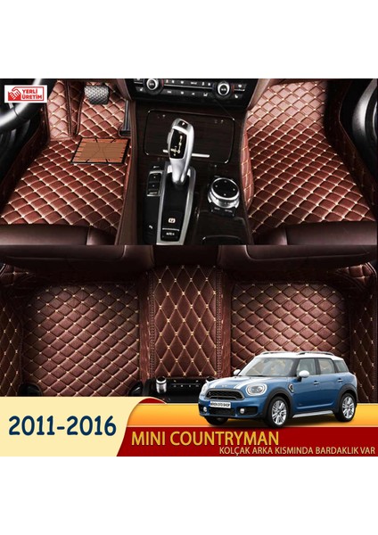 Mini Countryman 2011-2016 Uyumlu 5d Havuzlu Suni Deri OTO PASPAS