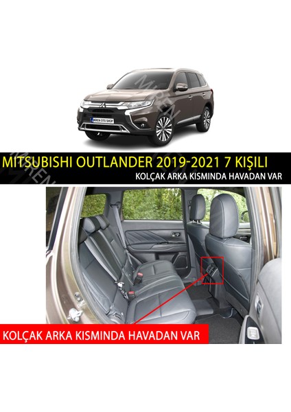 Mitsubishi Outlander 2019-2021 7 kişili Uyumlu 5d Havuzlu Suni Deri OTO PASPAS