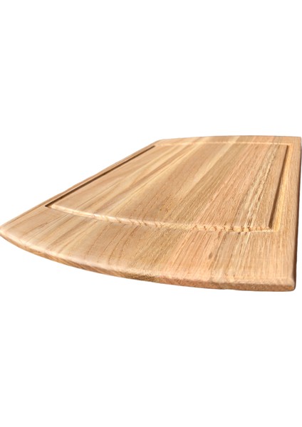 Meşe Oval Sunum Steak Doğrama Kesme Tahtası Ideal