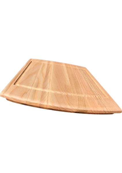 Meşe Oval Sunum Steak Doğrama Kesme Tahtası Ideal