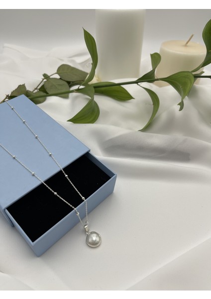 Ansar Jewellery Inci Gümüş Kolye