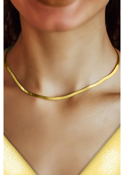 Italyan Yassı Model Kolye