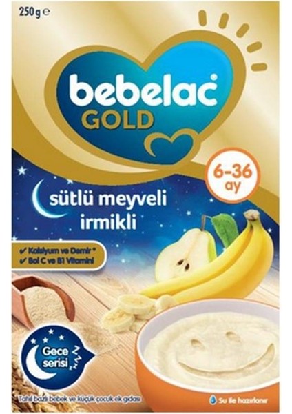 Gold Sütlü Meyveli Irmikli Kaşık Maması 250GR