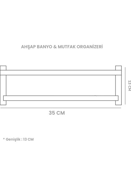 Ahşap Banyo & Mutfak Organizeri