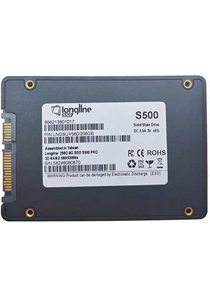 256GB 560-530MB Sata SSD