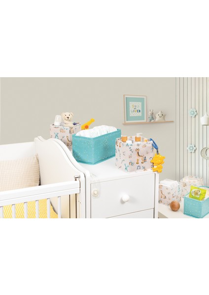 3'lü Katlanabilir Bebek Çekmece Düzenleyici Organizer Set