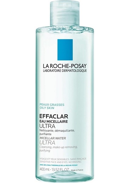 La Roche-Posay Effaclar Ultra Yağlı Ciltler Için Misel Su 400ml