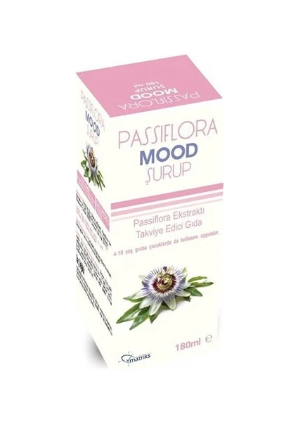 Passif Mood Şurup Passiflora Ekstraktı Takviye Edici Gıda 180ml