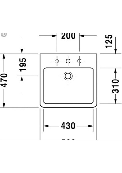 Vero , Etajerli Lavabo 50CM