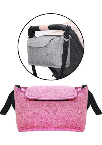 Bebek Arabası Pram Puset Asılı Saklama Çantası Pembe (Yurt Dışından)