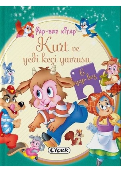 Kurt ve Yedi Keçi Yavrusu Yap-Boz Kitap