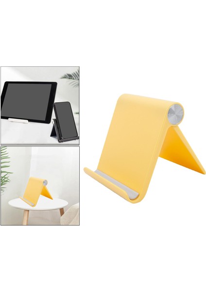 Evrensel Ayarlanabilir Kitap Plakası Tablet Ekran Stand Tutucu Masası Ipad Sarı (Yurt Dışından) fırsatları