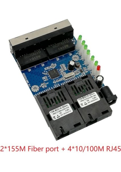 RJ45 Gigabit Fiber Media Alıcı-Verici Tek Modlu Ana Pano (Yurt Dışından)