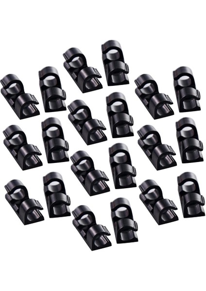 Kendi Yapışkanlı Tel Kravat Kablosu Kelepçe Klipsleri Araba Kamera Gps Için 20 Adet Siyah (Yurt Dışından) fırsatları