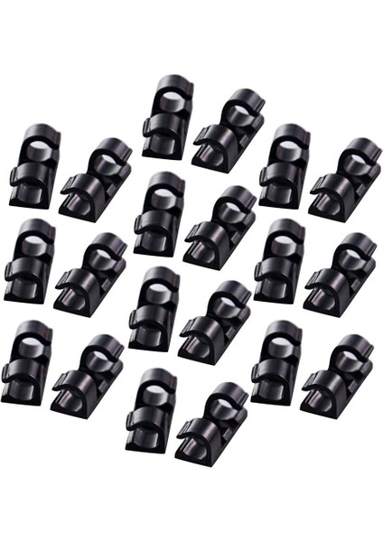 Kendi Yapışkanlı Tel Kravat Kablosu Kelepçe Klipsleri Araba Kamera Gps Için 20 Adet Siyah (Yurt Dışından) indirimleri