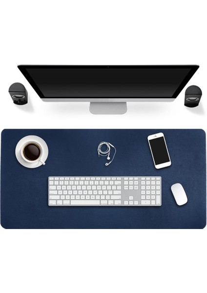 35X18 Inç Genişletilmiş Oyun Geniş Büyük Bilgisayar Fare Ped Büyük Boyutlu Masa Mavi (Yurt Dışından) modelleri