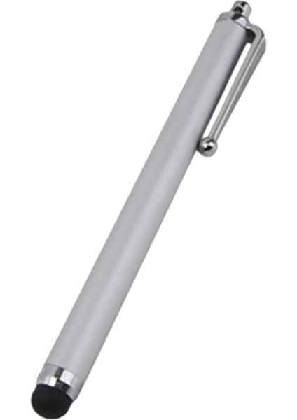 Universal Stylus Kalem, 4 Adet Mikrofiber Yüksek Hassasiyetli Kapasitif Kalem, Kolay Taşıma Için Gömlek Klipsli () Gümüş (Yurt Dışından)