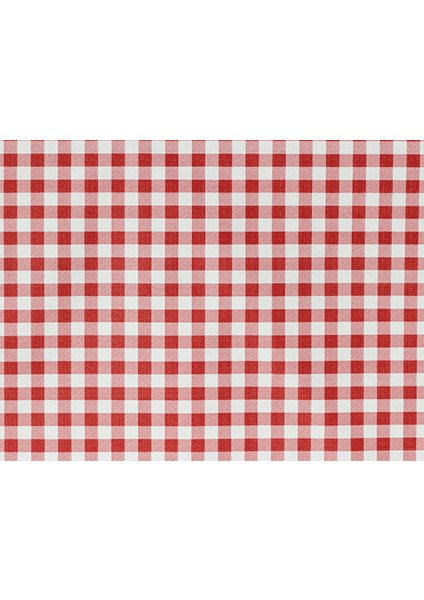 Elie Pvc Masa Örtüsü - Kırmızı - 140 cm