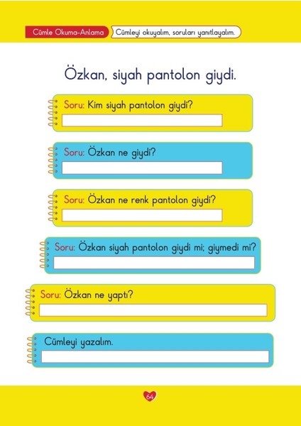 Okuyorum Anlıyorum Yazıyorum 5N1K - 7 - 12 Yaş