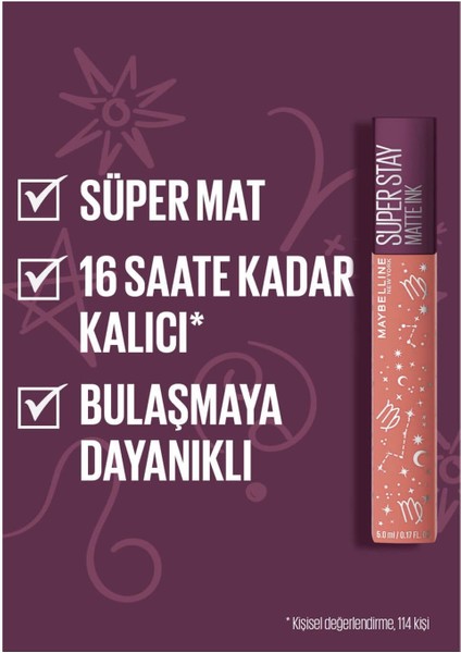 Maybelline New York Ruj Lıkıt Zodıac Ss Matte Ink 65