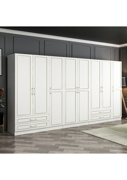 Kale Gold 8 Kapak 4 Çekmece Dolap - Beyaz fiyatları