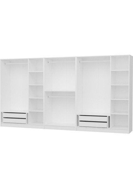 Kale Gold 8 Kapak 4 Çekmece Dolap - Beyaz fırsatları