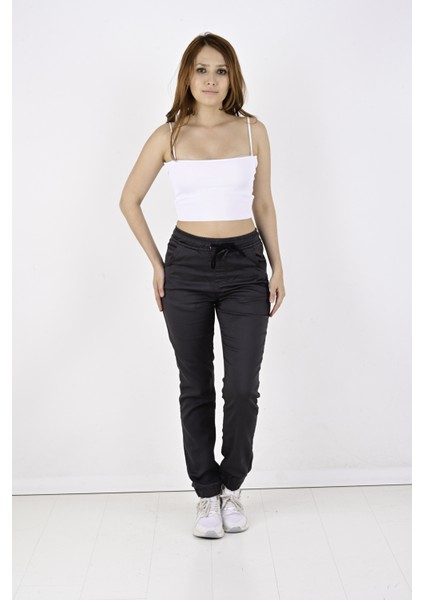 Jogger, Bel ve Paça Lastikli Bayan PANTOLON-1000