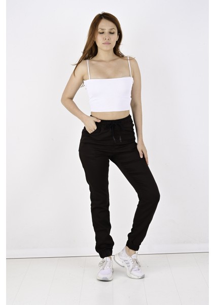 Jogger, Bel ve Paça Lastikli Bayan PANTOLON-1000