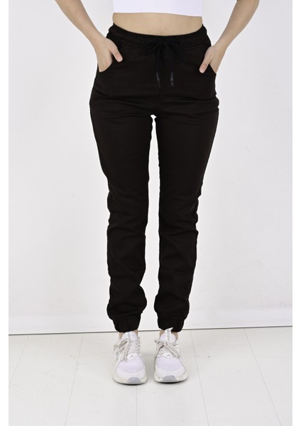 Jogger, Bel ve Paça Lastikli Bayan PANTOLON-1000