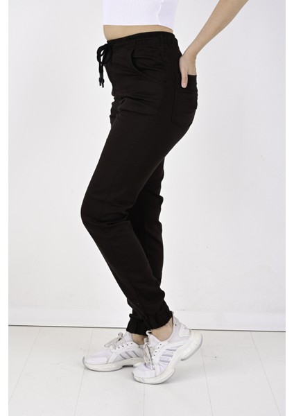 Jogger, Bel ve Paça Lastikli Bayan PANTOLON-1000