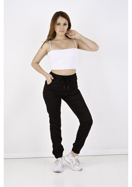 Jogger, Bel ve Paça Lastikli Bayan PANTOLON-1000