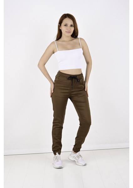 Jogger, Bel ve Paça Lastikli Bayan PANTOLON-1000