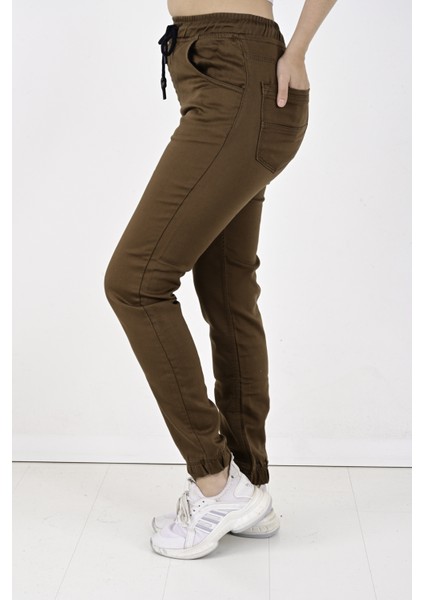 Jogger, Bel ve Paça Lastikli Bayan PANTOLON-1000