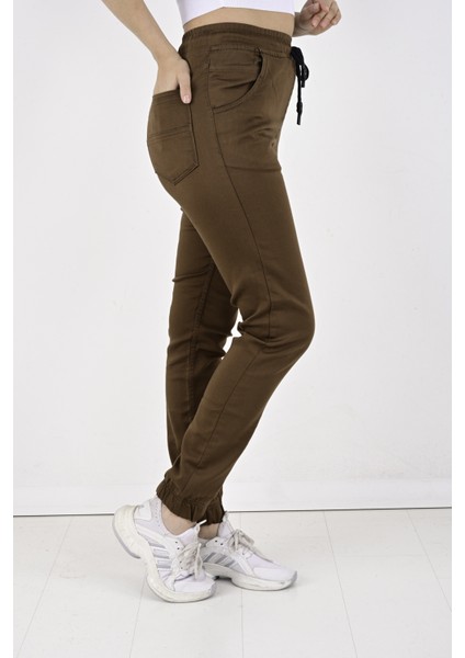 Jogger, Bel ve Paça Lastikli Bayan PANTOLON-1000