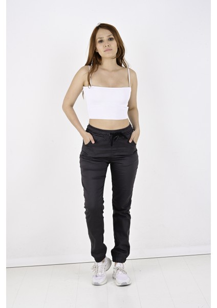 Jogger, Bel ve Paça Lastikli Bayan PANTOLON-1000