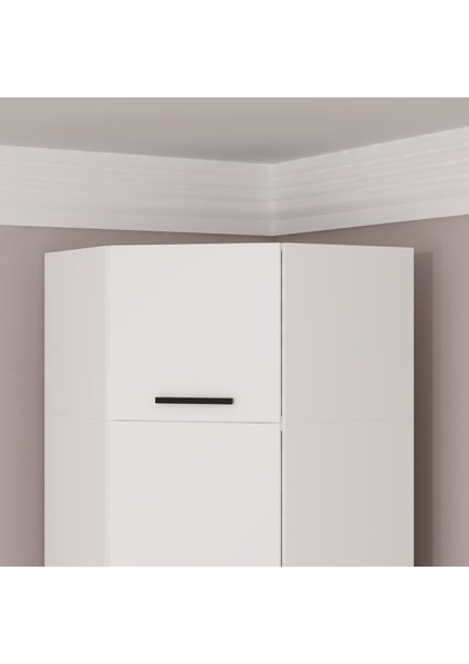 Kale Köşe Yüklük 45 Gövde Beyaz + 1k Beyaz