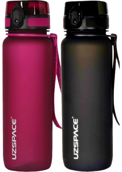 2li Set 800ML -Yeni Ebat-Boy 25 Cm-Tritan Su Matarası Bpa Koku Sızdırma Yok