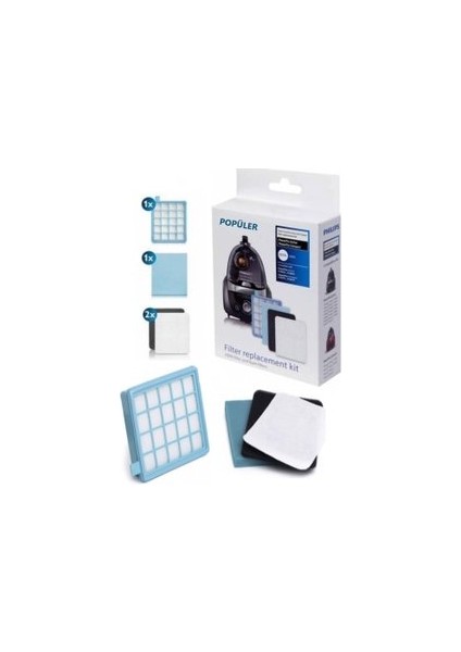 Phılıps Fc 9323/07 Powerpro Compact Uyumlu Hepa Filtre Seti