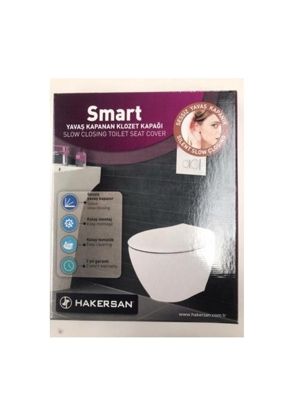 Klozet Kapağı Hakersan Smart Yavaş Kapanan Yuvarlaktip