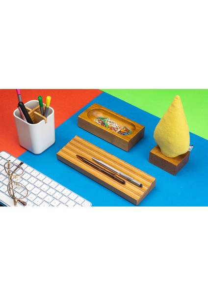 Kayigo Woody Sarı Ladin Üçlü Set fırsatları